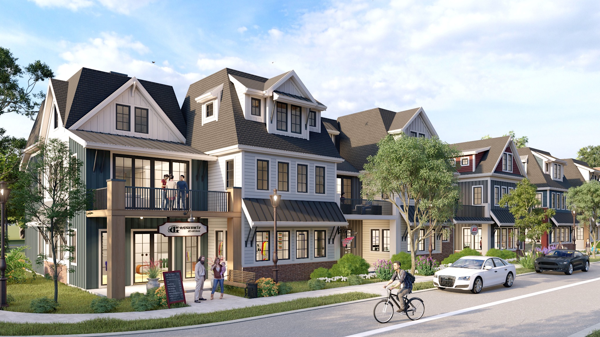Route 44 supplied live/work streetscape concept rendering